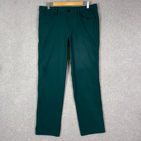 Lululemon Mens 34 Green Performance Chino Pants - Picture 1 of 9